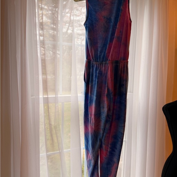 Gorlya Women's Tie-Dye Jumpsuit - Blue and Pink - Picture 5 of 8